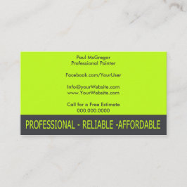 Professional Painter Business Card Visitekaartje