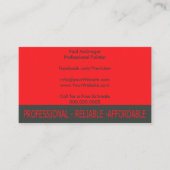 Professional Painter Business Card Visitekaartje (Voorkant)