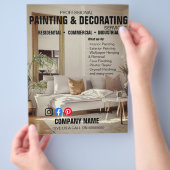Professional Painting & Decorating Service Flyer | (Hand)