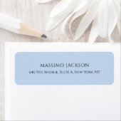 Professional pale blue modern minimalist name etiket (Insitu)