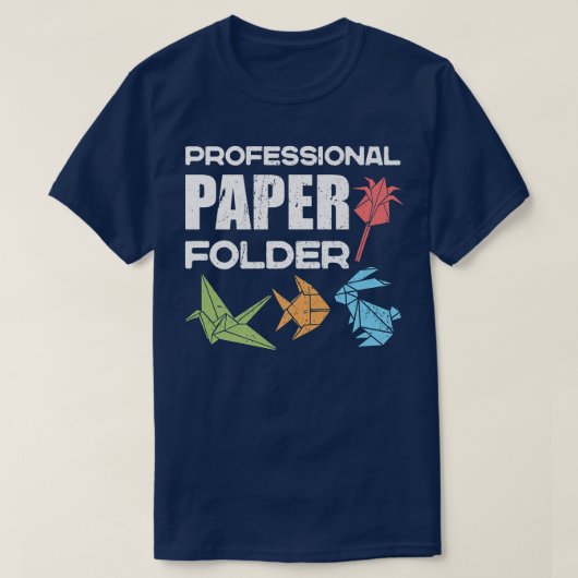 Professional Paper Folder Origami Master Japans T-shirt (Design voorkant)