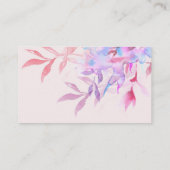 Professional Personal Modern Natuur Greenery Leaf Visitekaartje (Achterkant)