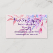 Professional Personal Modern Natuur Greenery Leaf Visitekaartje (Voorkant)