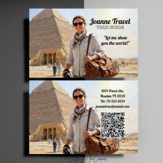 Professional Personal Tour Guide Pyramid Visitekaartje