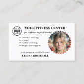 Professional Personal Trainer Fitness Center Visitekaartje (Voorkant)