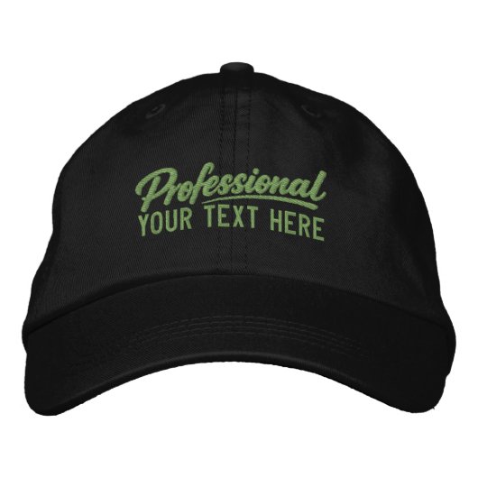 Professional Personalized Add Your Own Text Geborduurde Pet (Voorkant)