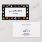 Professional Pet Grooming & Animal Care Visitekaartje (Voorkant / Achterkant)