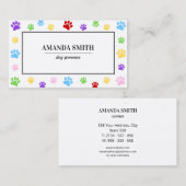 Professional Pet Grooming & Animal Care Visitekaartje (Voorkant / Achterkant)