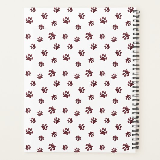 Professional Pet Salon Roos Gold Paws Benoeming Planner (Achterkant)