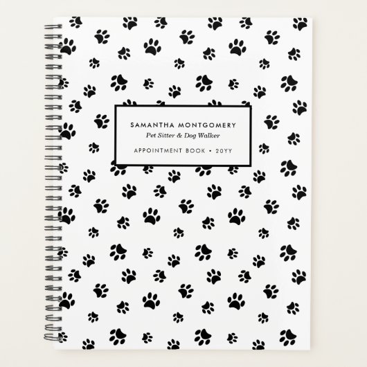 Professional Pet Sitter Dog Walker Benoeming Planner (Voorkant)