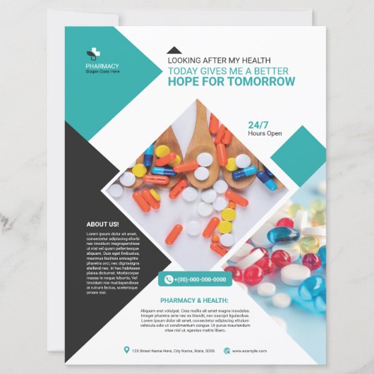 Professional Pharmacy Flyer Template (Voorkant)