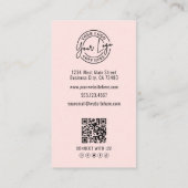 Professional Photo Logo Vertical Pink  Visitekaartje (Achterkant)