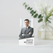 Professional Photo QR Code Company Logo Vertical Visitekaartje (Staand voorkant)