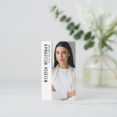 Professional Photo QR Code Company Logo Vertical Visitekaartje (Staand voorkant)