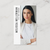 Professional Photo QR Code Company Logo Vertical Visitekaartje (Voorkant)