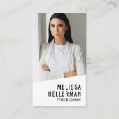 Professional Photo QR Code Company Logo Vertical Visitekaartje (Voorkant)