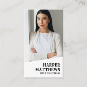 Professional Photo QR Code Company Logo Vertical Visitekaartje (Voorkant)