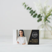 Professional Photo QR Code Company Your Logo Visitekaartje (Staand voorkant)