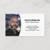 Professional Photo QR Code Stone Wall Visitekaartje (Achterkant)