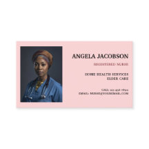 Professional Pink Registered Nurse Photo