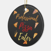 Professional Pizza Eater Keramisch Ornament (Links)