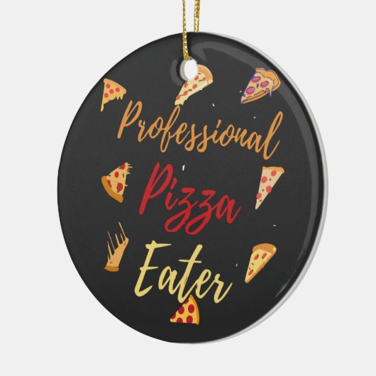 Professional Pizza Eater Keramisch Ornament (Links)