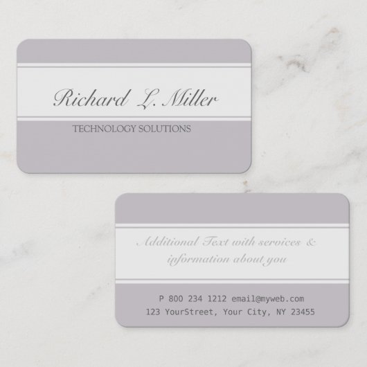 Professional Plain Computer Tech Repair IT Visitekaartje (Voorkant / Achterkant)