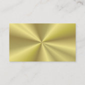 Professional Plain Gold Radial Metallic look Visitekaartje (Achterkant)