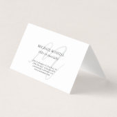 Professional Plain Modern Minimalist Monogrammed Visitekaartje (Voorkant)