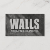 Professional Plaster Paint Wall Services Visitekaartje (Voorkant)