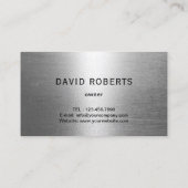 Professional Plumber Metal Plumbing Service Visitekaartje (Achterkant)