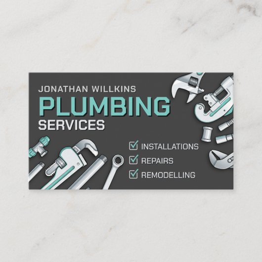 Professional Plumbing Services  Visitekaartje (Voorkant)