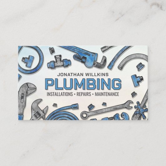 Professional Plumbing Services  Visitekaartje (Voorkant)