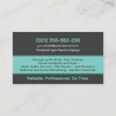 Professional Plumbing Services  Visitekaartje (Achterkant)