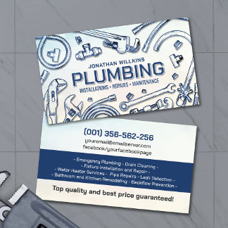 Professional Plumbing Services Visitekaartje
