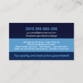 Professional Plumbing Services  Visitekaartje (Achterkant)