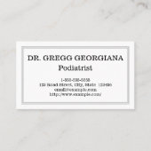 Professional Podiatrist Visitekaartje (Voorkant)