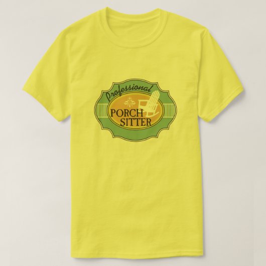 Professional Porch Sitter Logo T-shirt (Design voorkant)