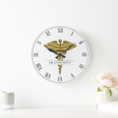 Professional Precious Medical Gold Caduceus Grote Klok (Huis)