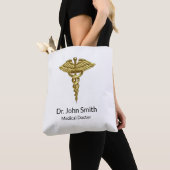 Professional Precious Medical Gold Caduceus Tote Bag (Dichtbij)