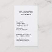 Professional Precious Medical Gold Caduceus Visitekaartje (Achterkant)