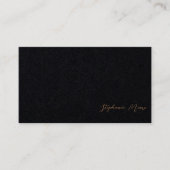 Professional Premium Black en Brown Signature Visitekaartje (Voorkant)
