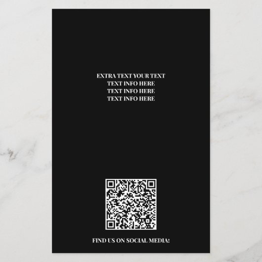 Professional Pressure Wash Minimalist Logo Flyer (Achterkant)