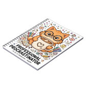 Professional Procrastinator - Cat Notebook Notitieboek (Linkerzijde)