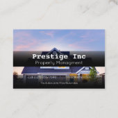 Professional Property Management Manager Visitekaartje (Achterkant)