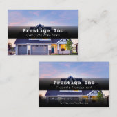 Professional Property Management Manager Visitekaartje (Voorkant / Achterkant)