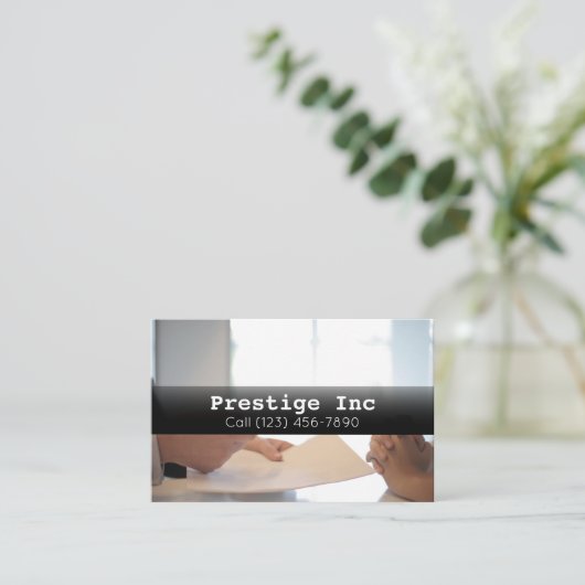 Professional Property Management Manager Visitekaartje (Staand voorkant)