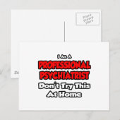 Professional Psychiatrist ... Don't Try Briefkaart (Voorkant / Achterkant)