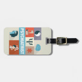 Professional Psychiatrist Iconic ontworpen Bagagelabel (Voorkant horizontaal)