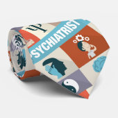 Professional Psychiatrist Iconic ontworpen Stropdas (Opgerold)
